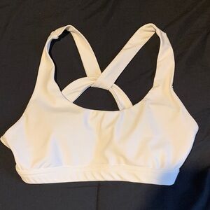 Women's white Sports Bra